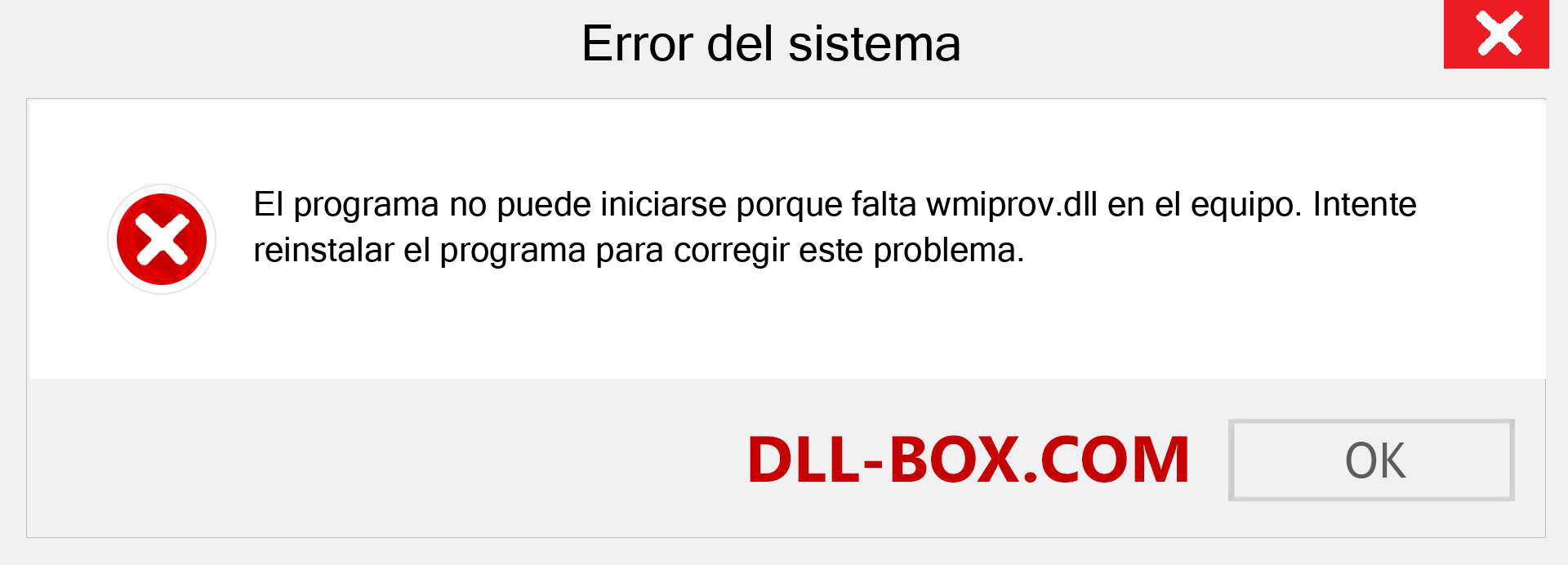 ¿Falta el archivo wmiprov.dll ?. Descargar para Windows 7, 8, 10 - Corregir wmiprov dll Missing Error en Windows, fotos, imágenes