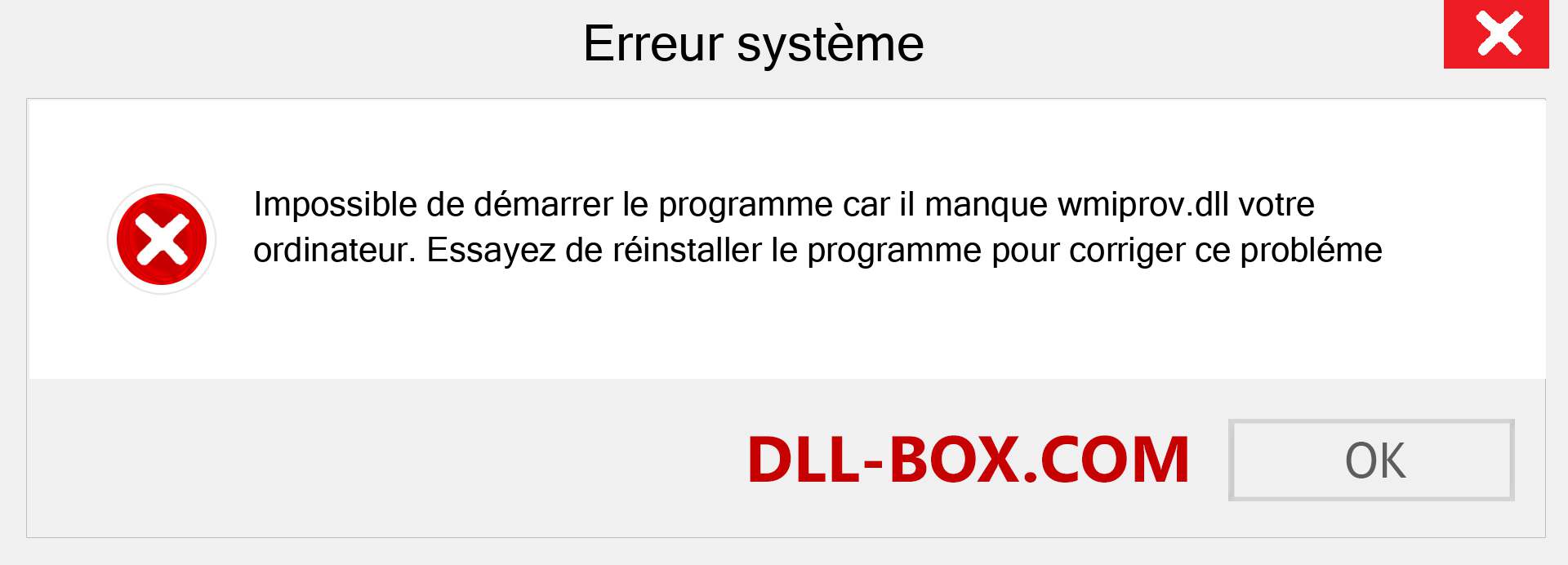 Le fichier wmiprov.dll est manquant ?. Télécharger pour Windows 7, 8, 10 - Correction de l'erreur manquante wmiprov dll sur Windows, photos, images